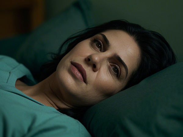 잠못드는 중년여성