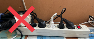 멀티탭 문어발 연결