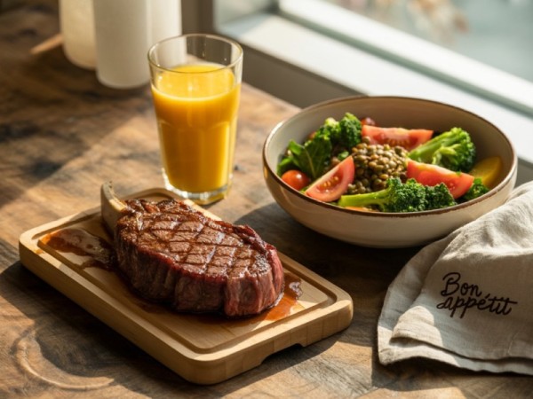 철분이 풍부한 식품들로 이루어진 식사