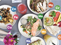 균형잡힌 미네랄을 섭취할 수 있는 다양한 식품의 식단
