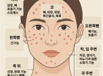 여드름 부위별 건강 신호