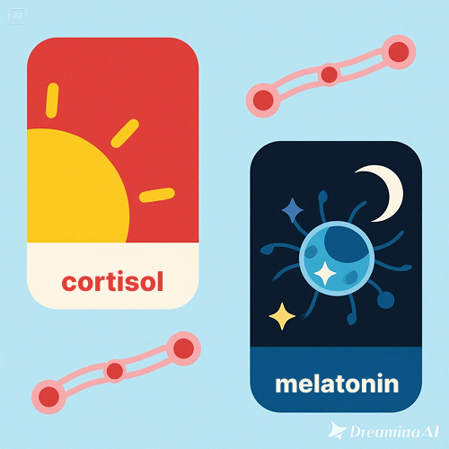 낮엔 코르티솔, 밤엔 멜라토닌