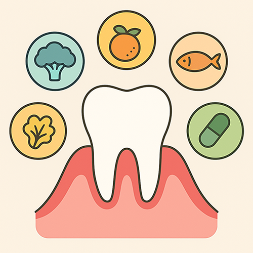 잇몸건강에 도움을 주는 식품과 영양제