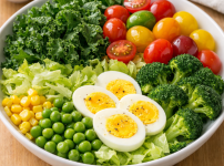 눈에 좋은 샐러드 구성