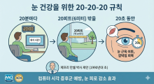 눈 건강을 위한 20-20-20 규칙