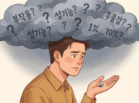 부작용 때문에 탈모 관리 약을 고민하는 남성