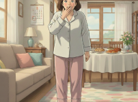 명절 지나고 살이 쪄서 놀란 여성