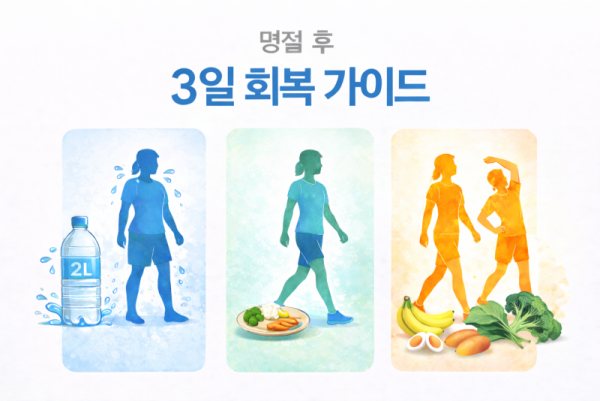 명절 과식 후 3일 회복 루틴