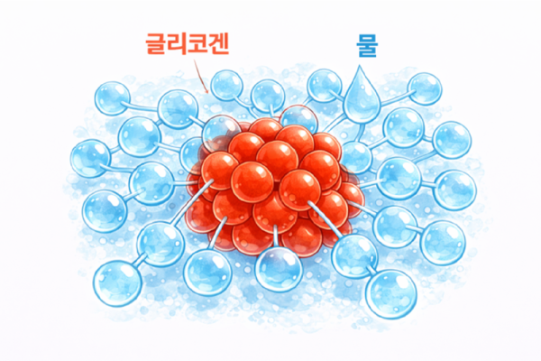 글리코겐+수분