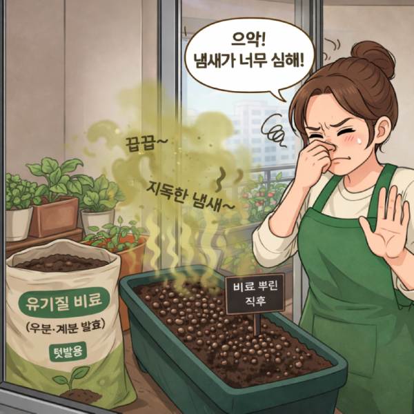텃밭의 비료 냄새 없애는 방법