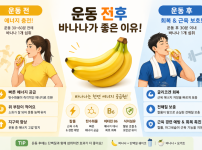 운동 전후 바나나 섭취 효과